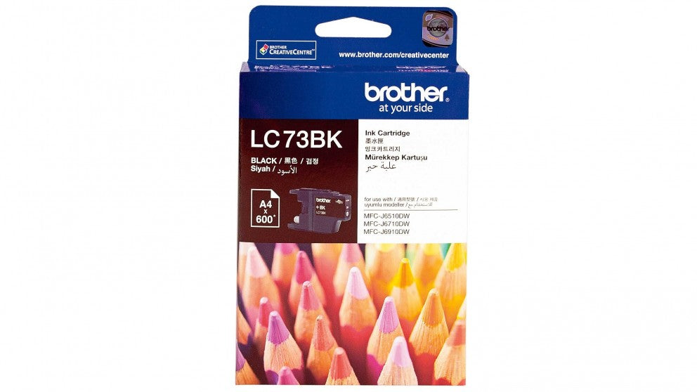 Brother LC-73BK Black High Yield Ink Cartridge- DCP-J525W/J725DW/J925DW, MFC-J6510DW/J6710DW/J6910DW/J5910DW/J430W/J432W/J625DW/J825DW - up to Brother LC-73BK Black High Yield Ink Cartridge- DCP-J525W/J725DW/J925DW, MFC-J6510DW/J6710DW/J6910DW/J5910DW/J430W/J432W/J625DW/J825DW - up to